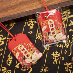 Red Prayer Lucky Bag Children's Schoolbag Pendant