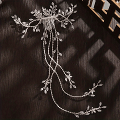 Rhinestone Bridal Flower Hair Comb Crystal Headpiece Ornament