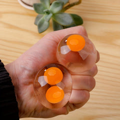 Double Yellow Egg Decompression Toy - Pinch Pinch Music
