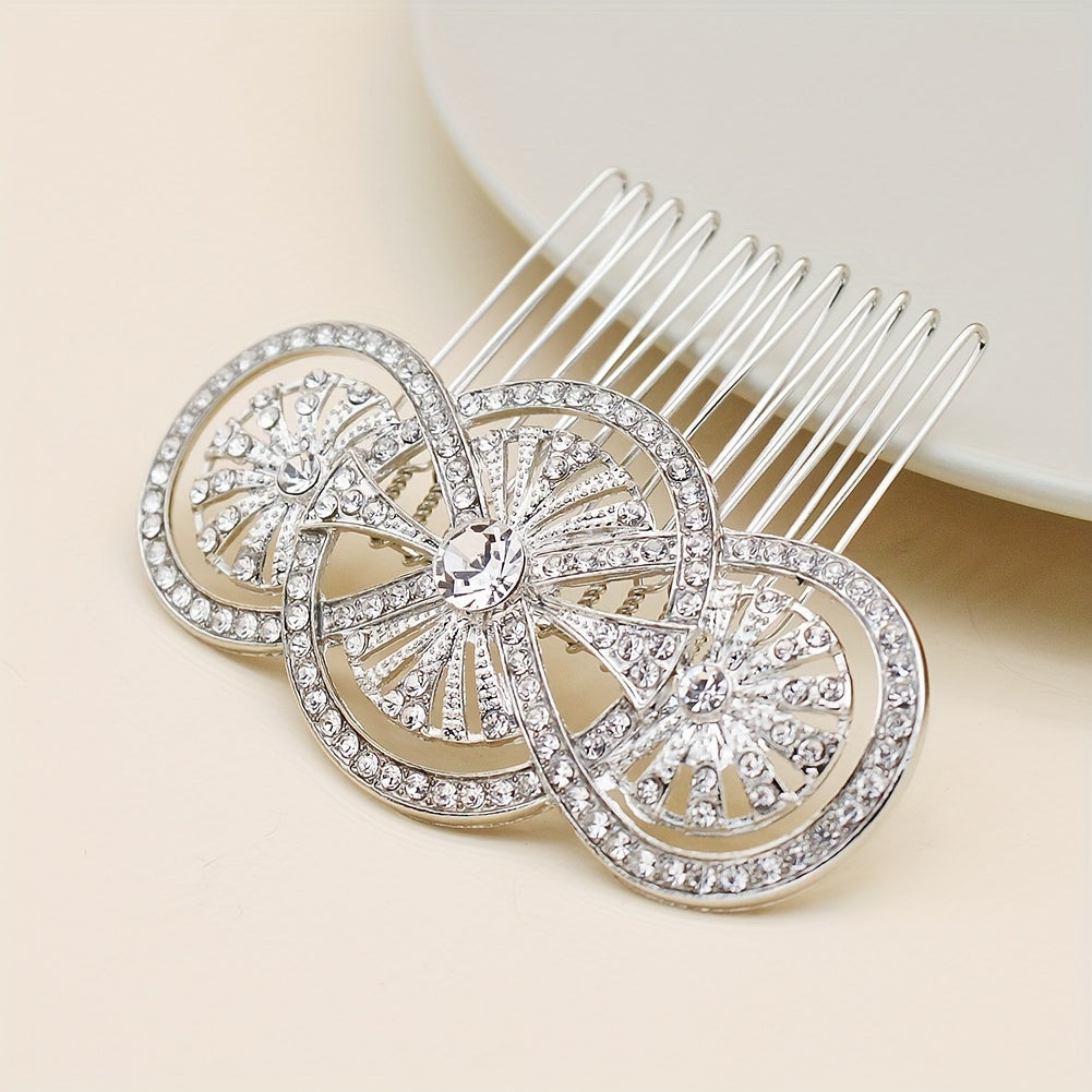 Bridal Rhinestone Hair Comb Head Jewelry for Wedding