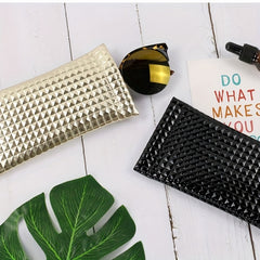 Solid Glasses Bag with Automatic Closure Sunglasses Pouch