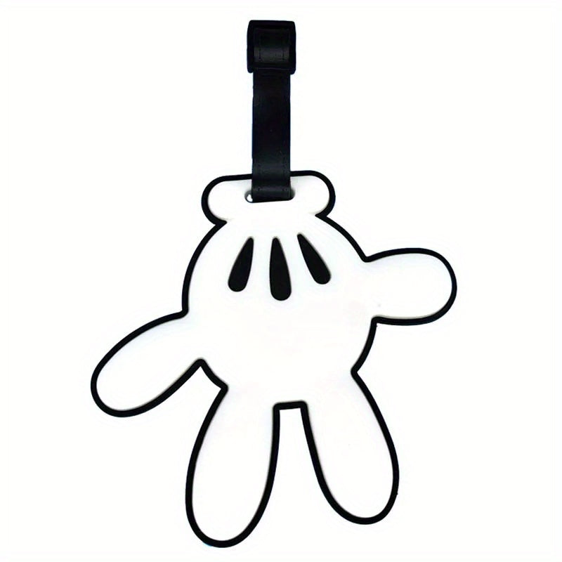 Cartoon Shape Soft Surface Luggage Tags With Rope Boarding Tag
