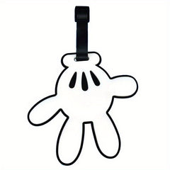 Cartoon Shape Soft Surface Luggage Tags With Rope Boarding Tag