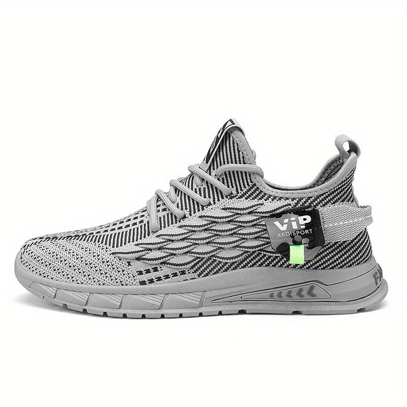 Men's Fish Scale Lace-Up Sneakers Comfortable Walking Shoes