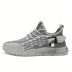 Men's Fish Scale Lace-Up Sneakers Comfortable Walking Shoes