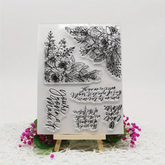 Cartoon Flower DIY Clear Stamp