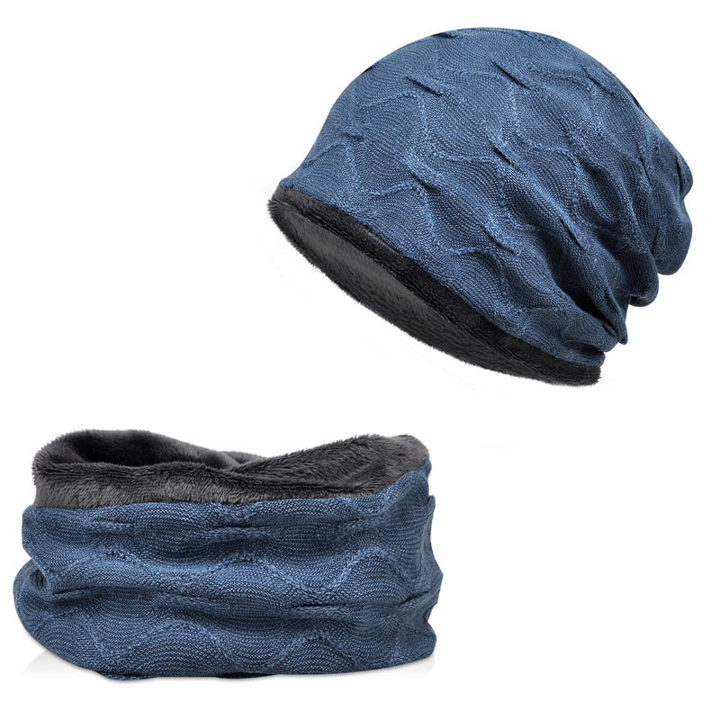 Christmas Outdoor Warm Solid Micro Elastic Scarf Hat