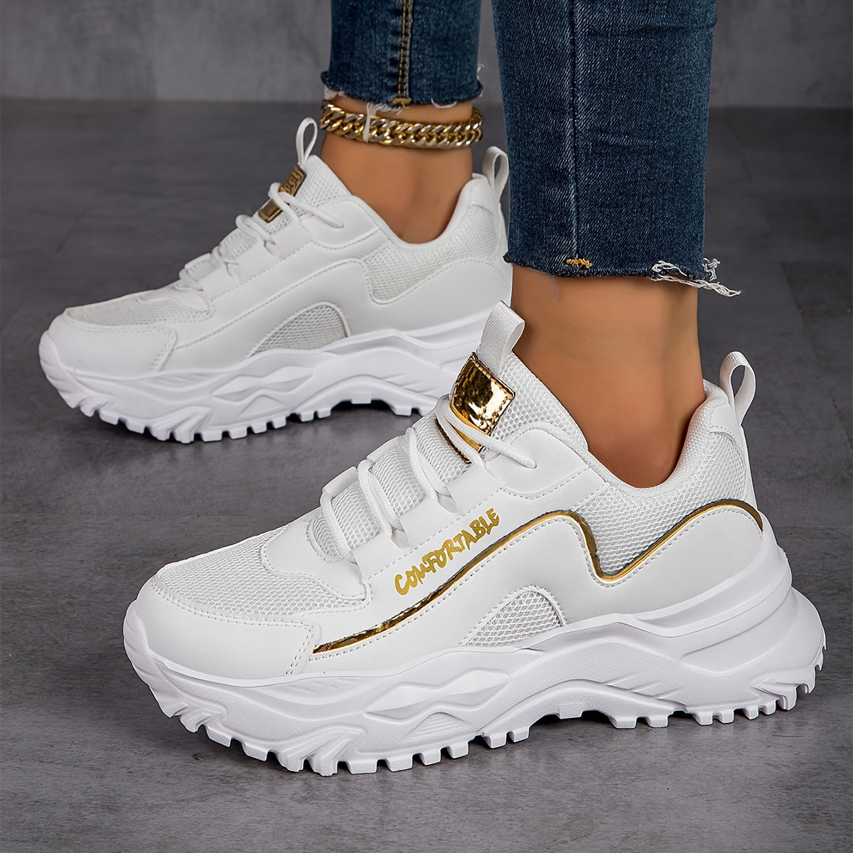 Women's Mesh Non-slip Running Shoes Lightweight Outdoor Sport Sneakers