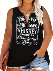 Punk T shirt Women's Plus Western Style Letter Print