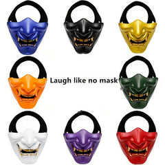 Half Face Mask Airsoft Lower Face Protective Mask for Halloween Cosplay Costume