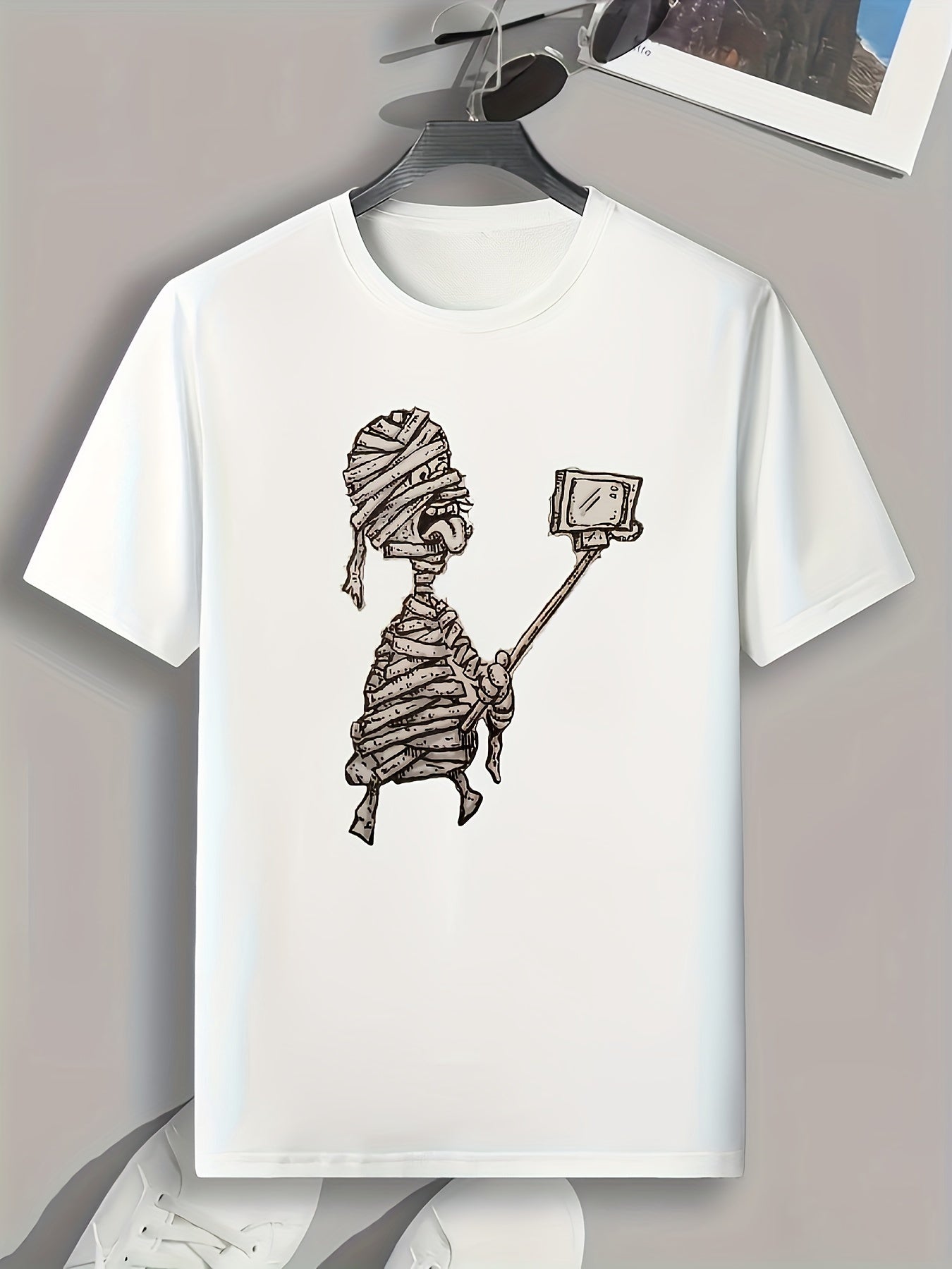 Halloween Mummy Pattern Men's Sports T shirt
