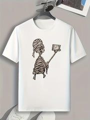 Halloween Mummy Pattern Men's Sports T shirt