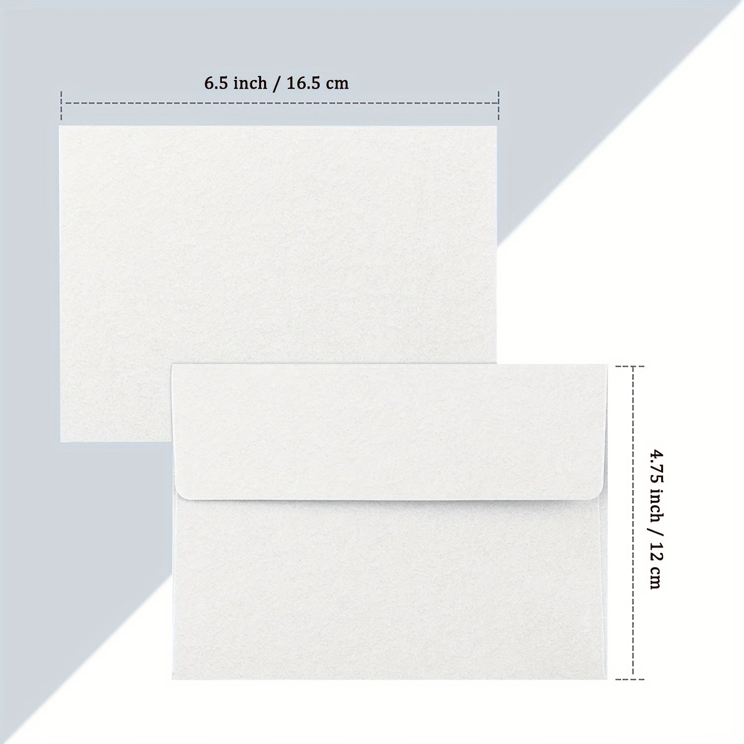 100 Packs Blank Envelopes Peel & Seal Square Flap for Invitations Greeting Cards