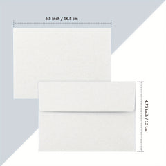 100 Packs Blank Envelopes Peel & Seal Square Flap for Invitations Greeting Cards