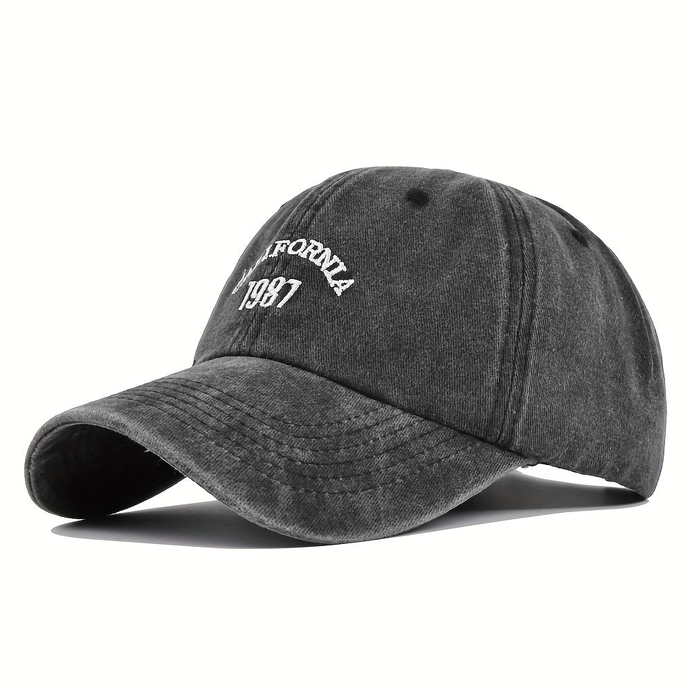 Casual Sunscreen Embroidered Baseball Cap Retro Sun Visor Hat