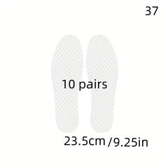10 Pairs Disposable Wood Pulp Insoles for Men