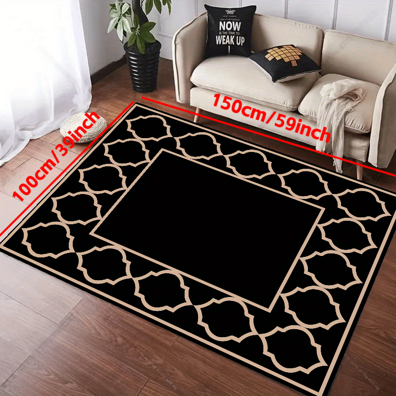 Anti Slip Indoor/Outdoor Area Rug Low Pile Easy Maintenance