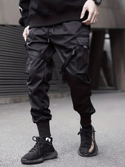 Plain Cargo Pants Men s Flap Pocket Trousers Loose Casual Outdoor Joggers