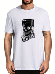 Men's Last Call Graphic Tee Casual Stretch Breathable Shirt