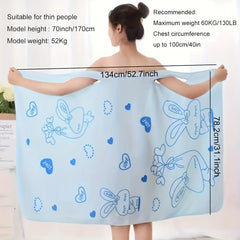Microfiber Bath Towel Light Cartoon Pattern Beach Towel