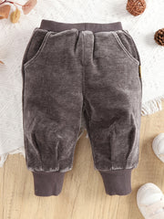 Girls Casual Trousers Baby Long Pants With Pockets