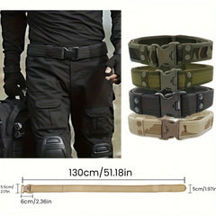 Combat Outdoor Belt with Quick Release Buckle Camouflage