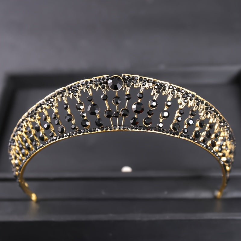 Silver Rhinestone Crystal Tiara Bridal Crown Wedding Hair Accessories