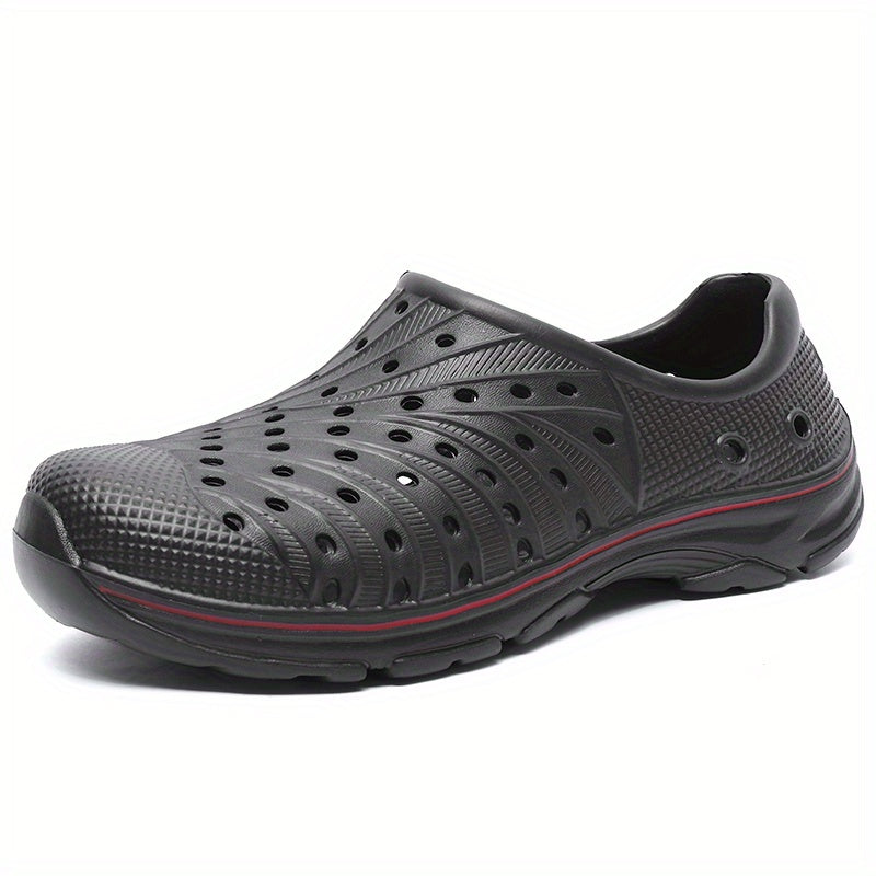 Men's Lightweight Comfy Clogs Hollow Out Non Slip Garden Shoes Summer