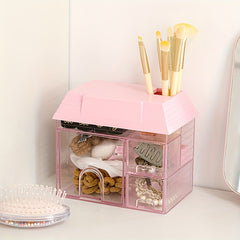 Desktop Transparent Pen Holder Large Capacity Pen Box