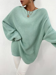 Versatile Knit Sweater Casual Crew Neck Long Sleeve Women's Clothing