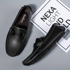 Men's Moc Toe Loafer Shoes Metallic Decor Slip On Shoes Spring Summer