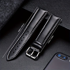 1pc Business PU Leather Strap 18 20 22 24mm Watch Strap