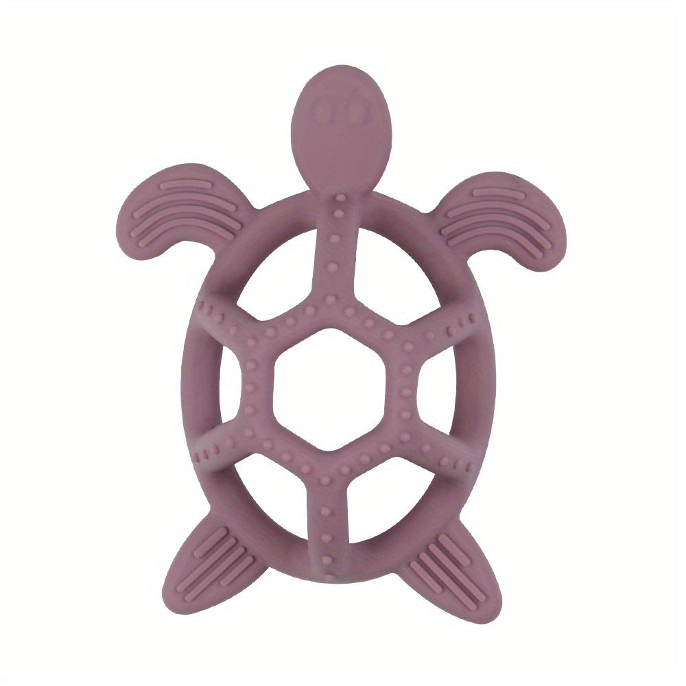 BPA-Free Turtle Teether for 3M, Soothe Teething Pain