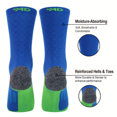 2 Pairs Circulation 15-20mmHg Compression Crew Socks