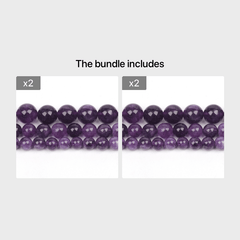 Natural Amethyst Stone Beads 6 8 10mm Round Shape Crystal Loose Spacer Beads