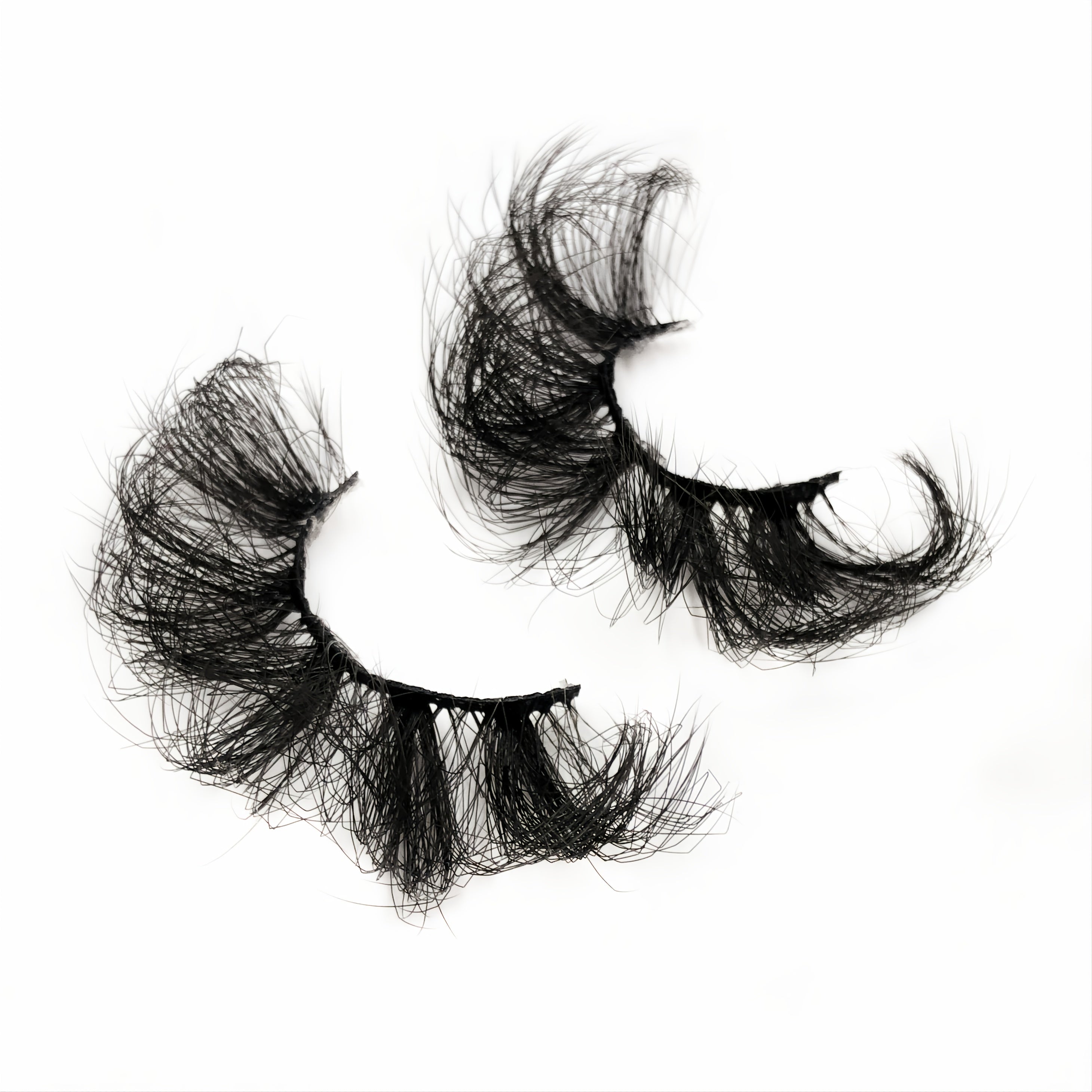 25mm Dramatic Faux Mink Lashes - Volume Long Fluffy Natural