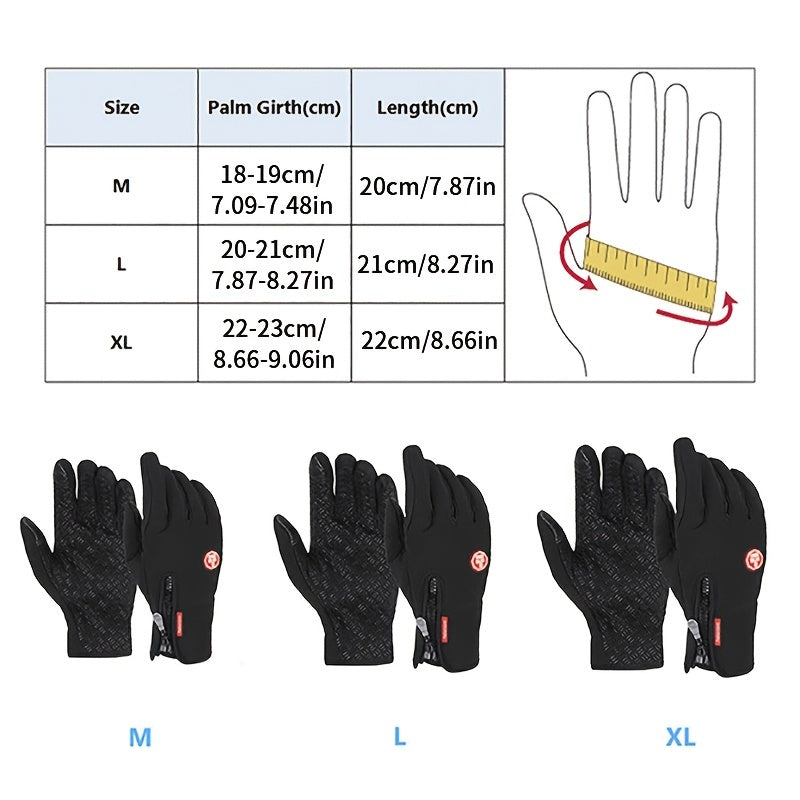 Warm Waterproof Touch Screen Gloves for Winter Outdoor Activities