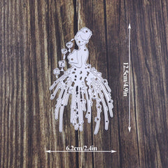 1pc Girl Metal Cutting Die For Card Making DIY Scrapbooking Photo Album