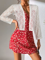 Stylish Lace Open Front Cardigan for Women