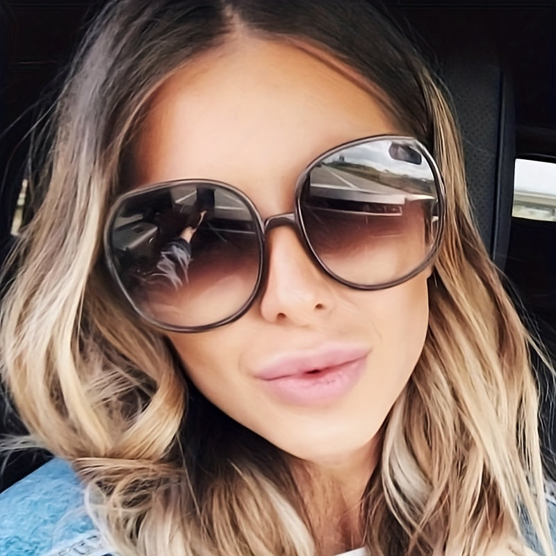 Vintage Round Frame Sunglasses for Women