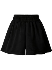 Solid Color Elastic Waist Shorts for Women
