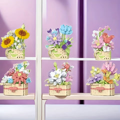 Eternal Flower Music Plant Girl Series Fragrant Honey Square Assembly Ornament