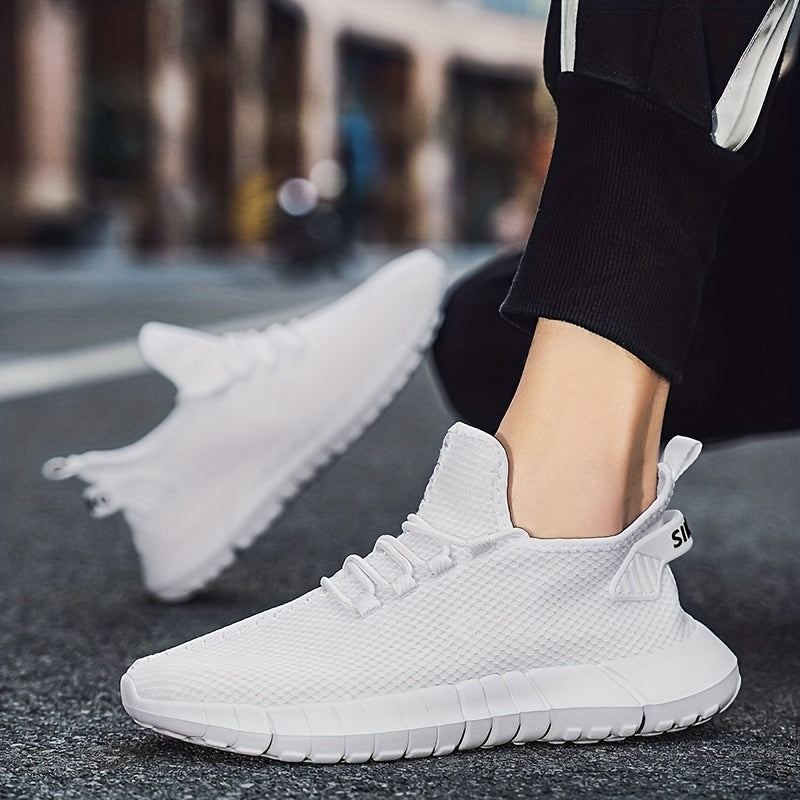 Men's Lightweight Knitted Walking Shoes Breathable Summer Casual Shoes
