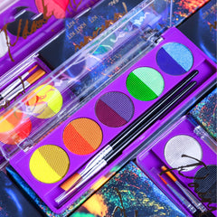 Water Activated Eyeliner Face Paint Palette - Halloween Makeup