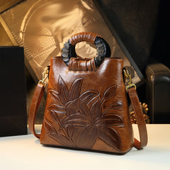 Vintage Ethnic Style Shoulder Crossbody Bag Soft National Style