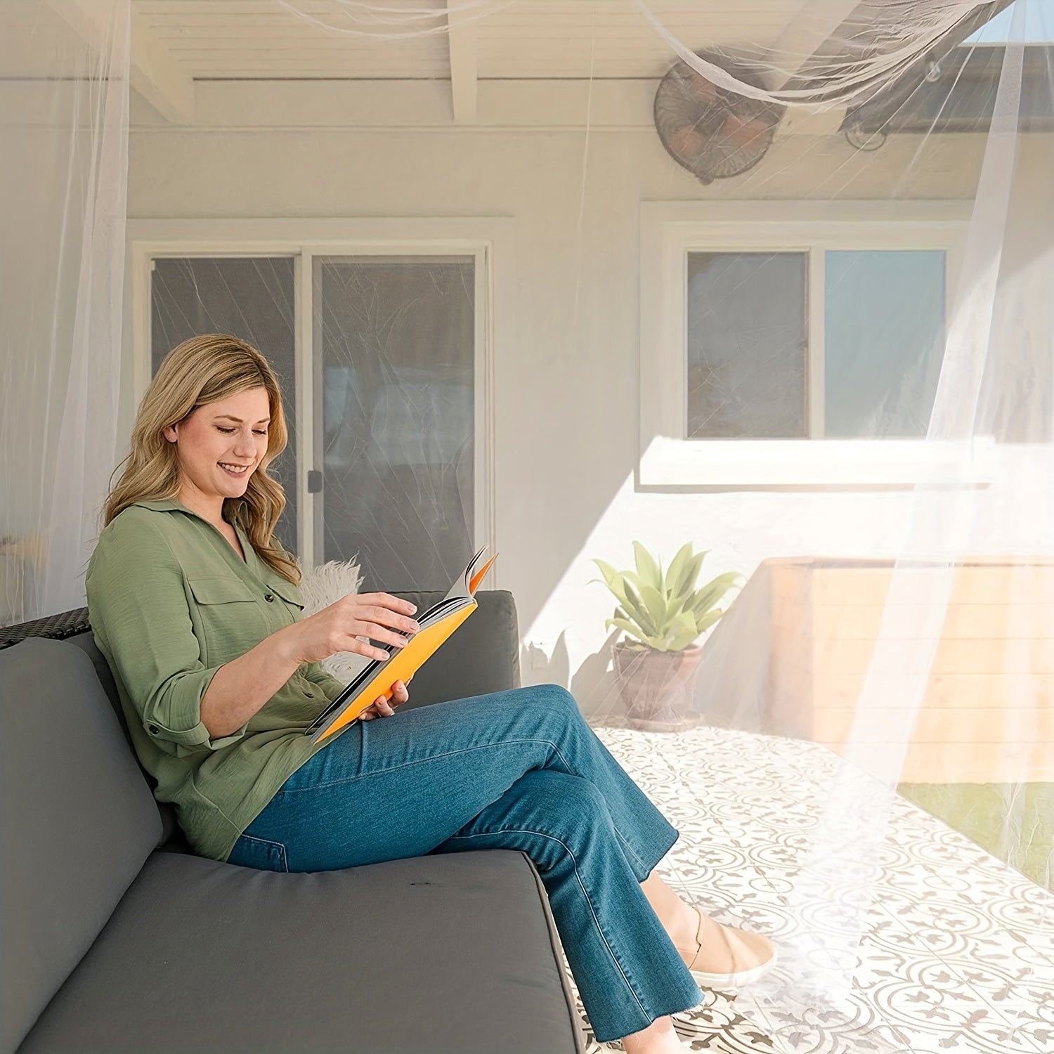 Durable Canopy Mosquito Net for Double to King Size Beds & Camping