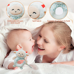 Cartoon Sheep Musical Rattle Toy for Baby Car Seats Walks & Playtime