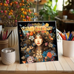 ENASUE Enchanted Blossoms Coloring Book - Fairy Realms - 25 Pages - Ideal Gift