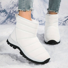 Women's Waterproof Snow Boots Comfortable Winter Warm Hiking Boots