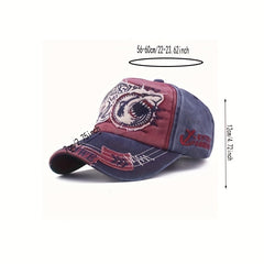 Embroidered Big Shark Baseball Cap for Men and Women